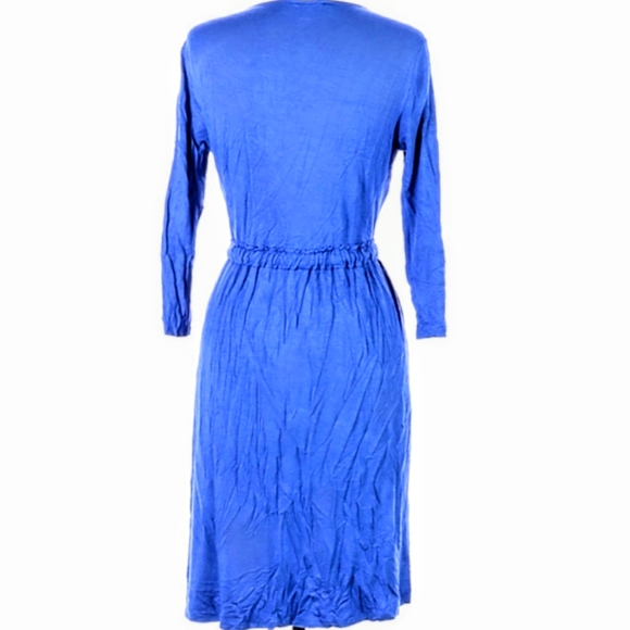 👗Jones New York Knee Length Dress Long Sleeve and Tie Waist - Picture 3 of 7